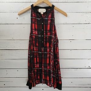 Nicole Miller Artelier Silk Cold Shoulder Top S